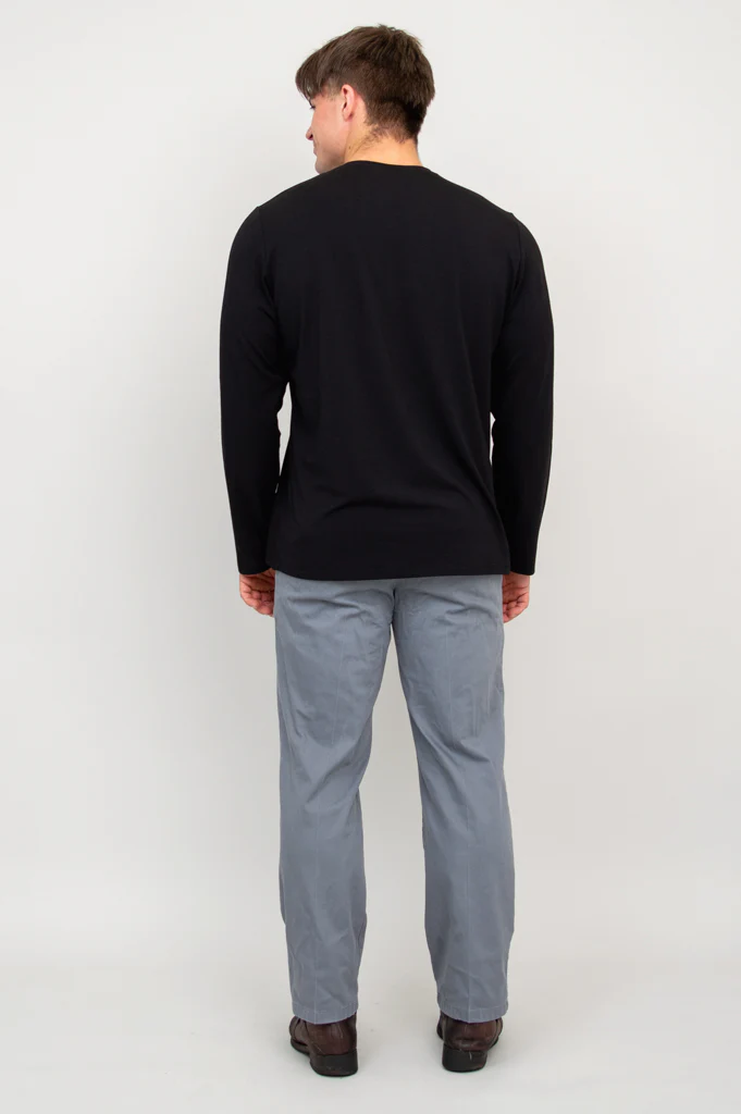 Adam Long Sleeve, Black, Bamboo - Image 9
