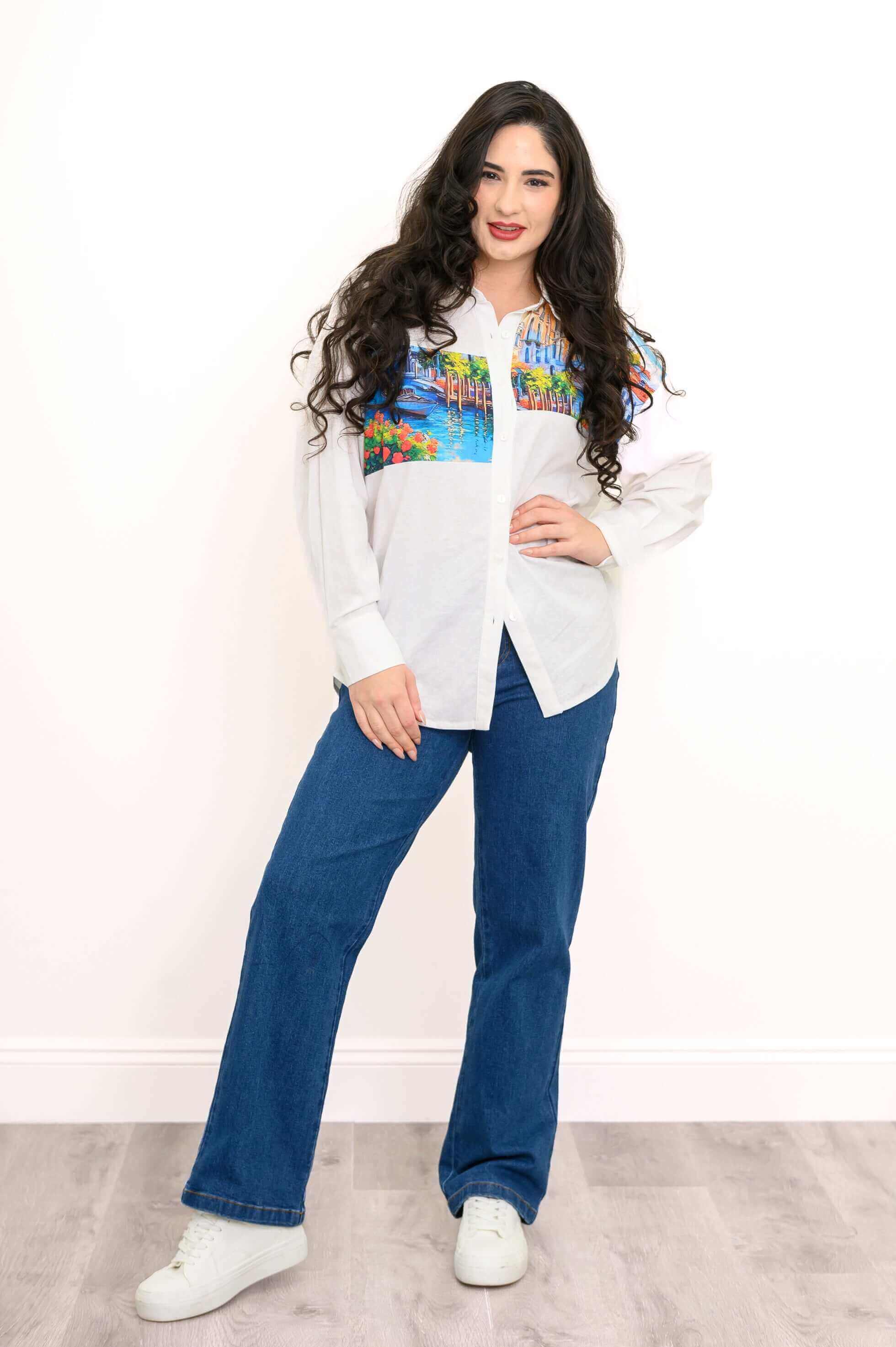 Alex Blouse, Venice, Linen Viscose - Image 2