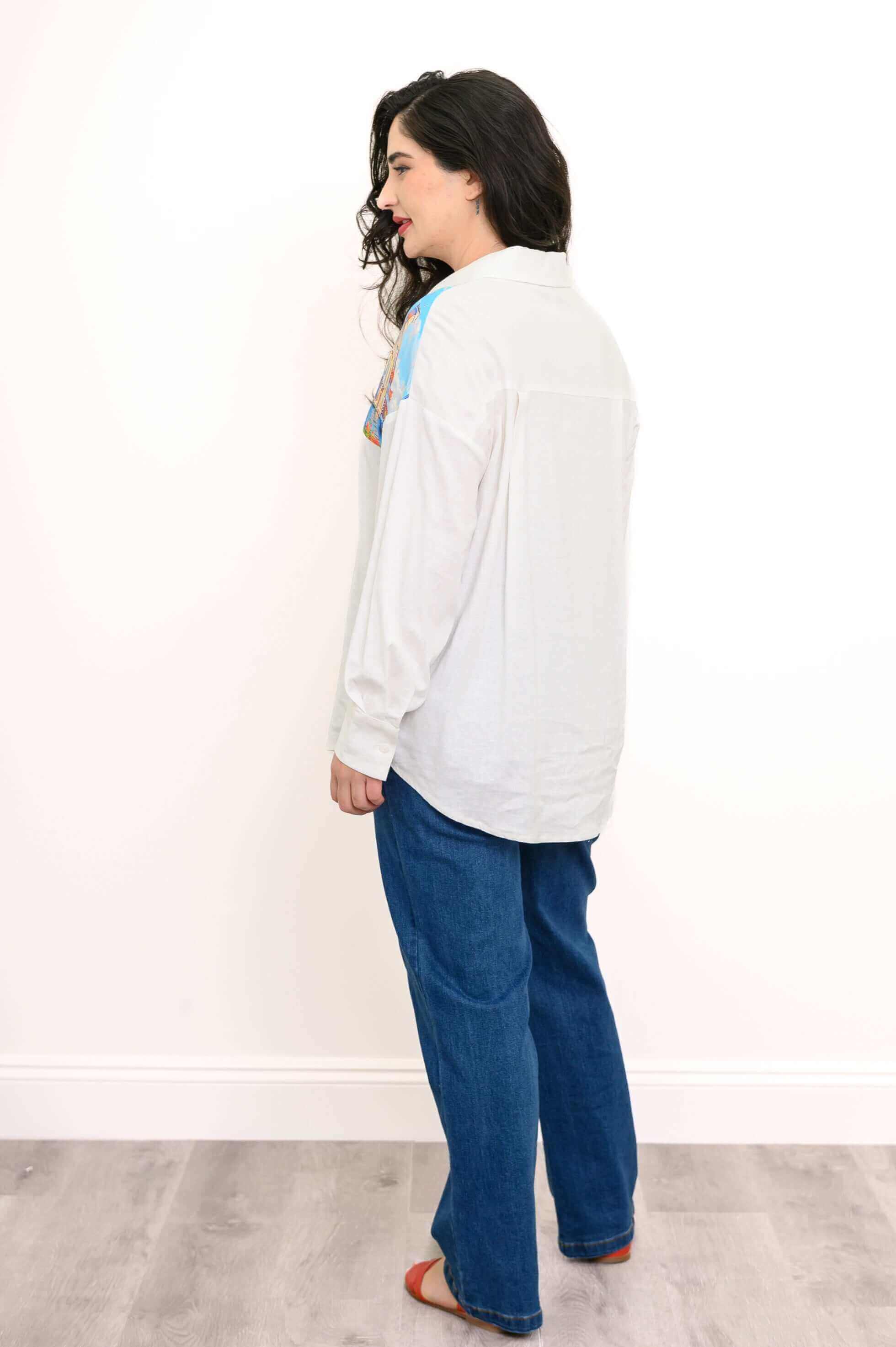 Alex Blouse, Venice, Linen Viscose - Image 6