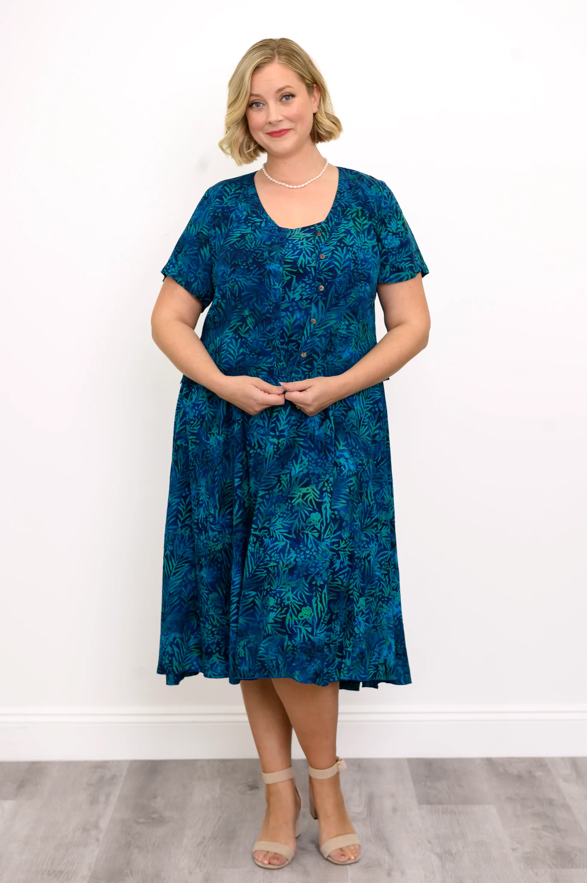 Anita Blouse, Ocean Coral - Image 2