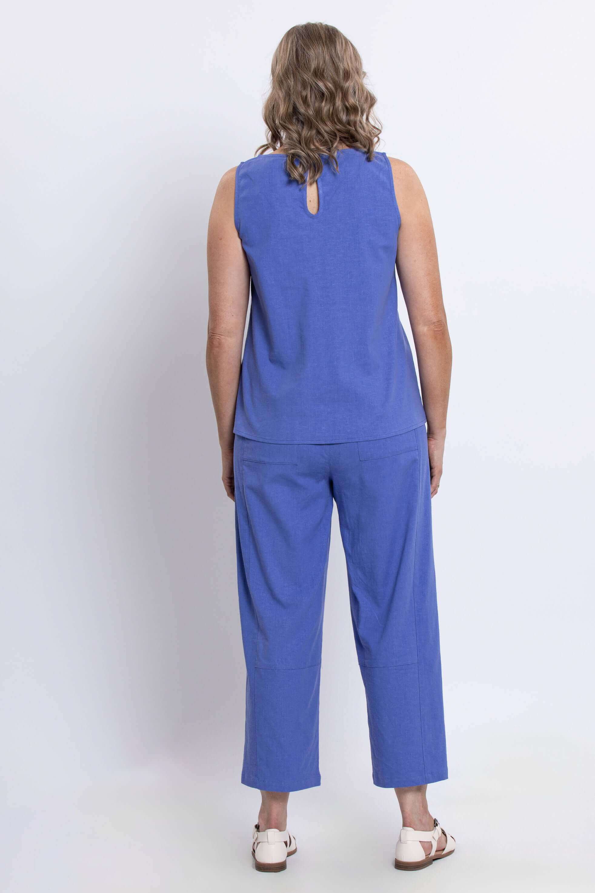 Boardwalk Pant, Soft Violet, Linen Viscose - Image 4