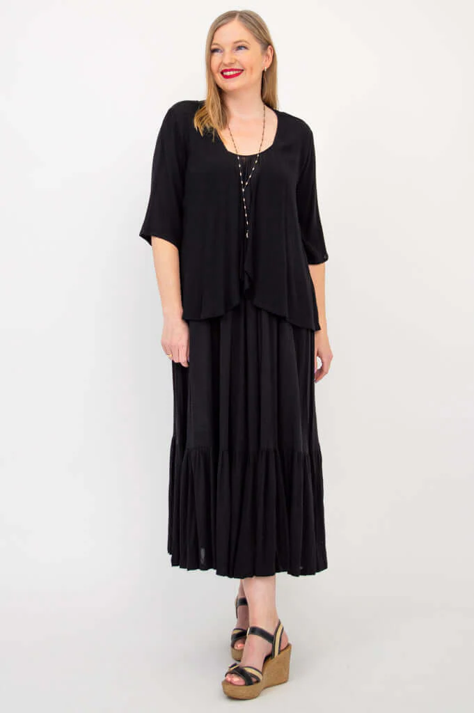 Boha Dress, Black - Image 3