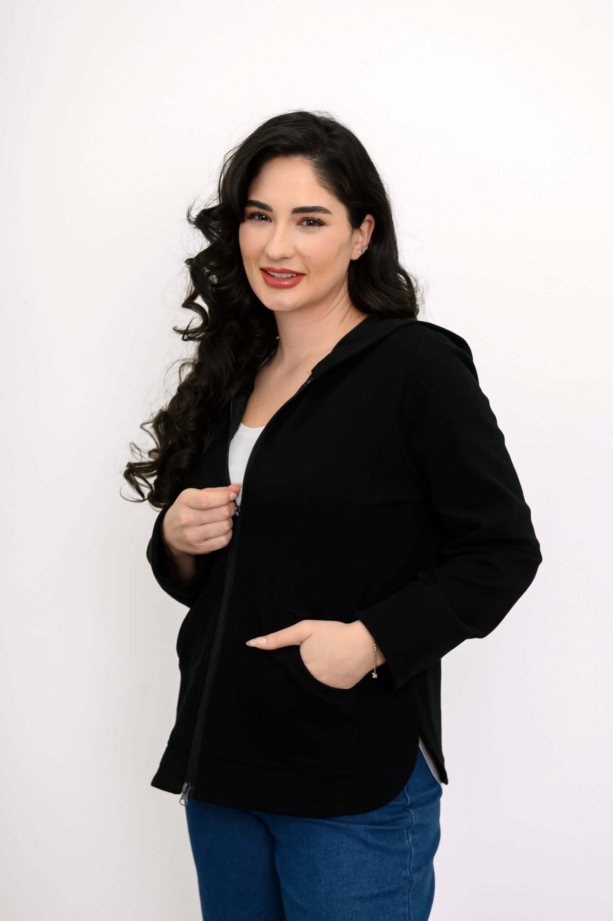 Bowen Jacket, Black, Cotton - Image 5