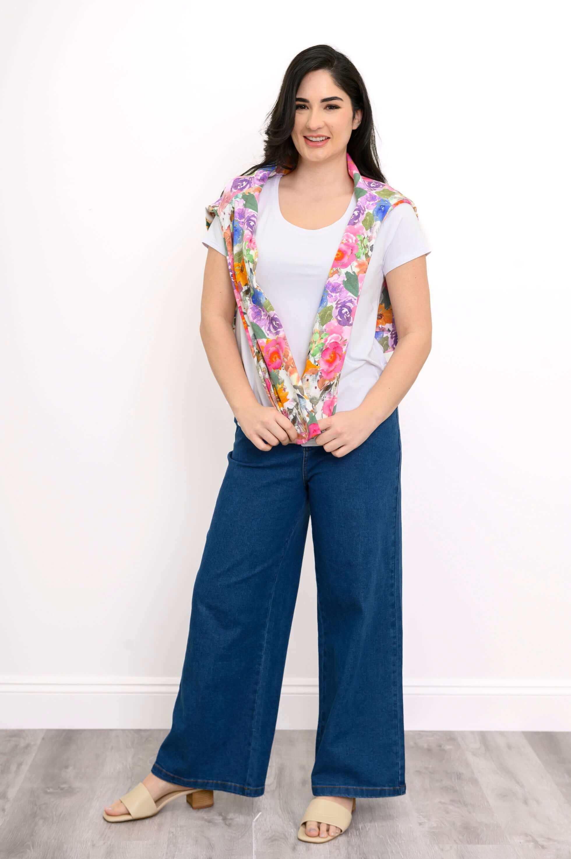 Bowen Jacket, Pink Bouquet, Cotton - Image 4