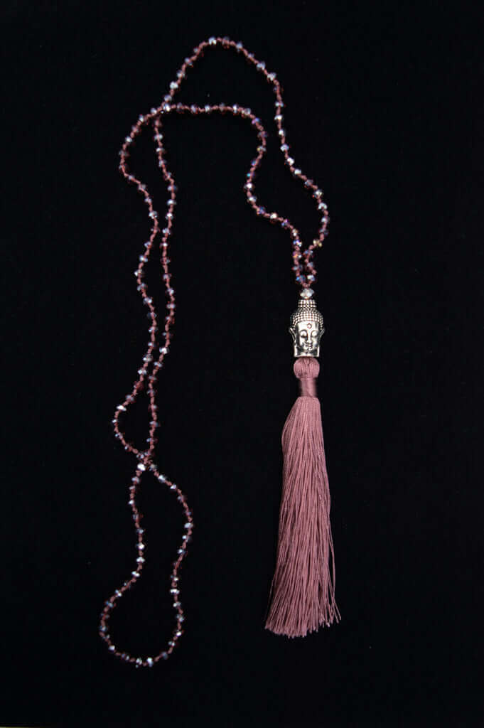 Buddha Necklace, Pink