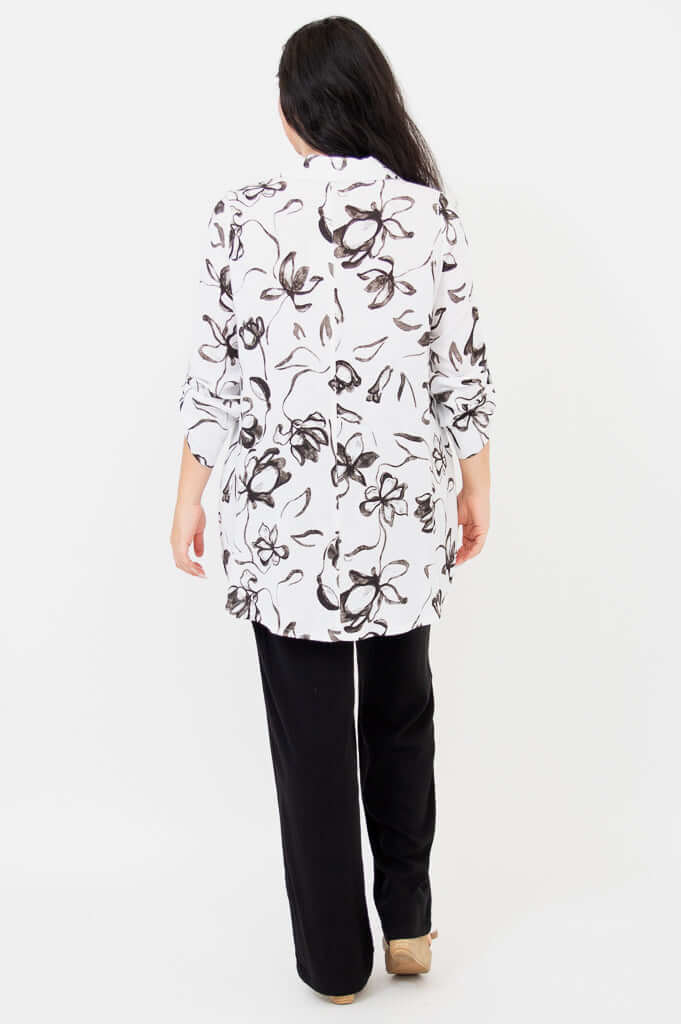 Celine Blouse, Affection, Linen Bamboo - Image 4
