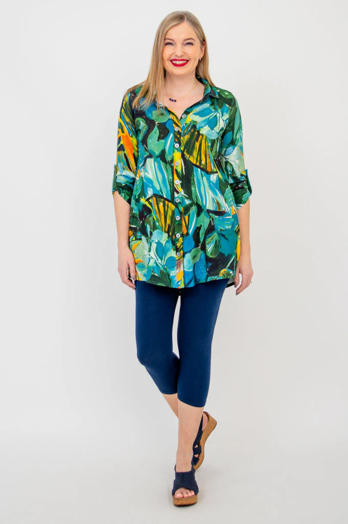 Celine Blouse, Greenroom, Linen Bamboo - Final sale - Image 4
