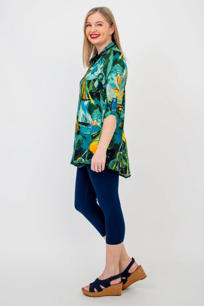 Celine Blouse, Greenroom, Linen Bamboo - Final sale - Image 5