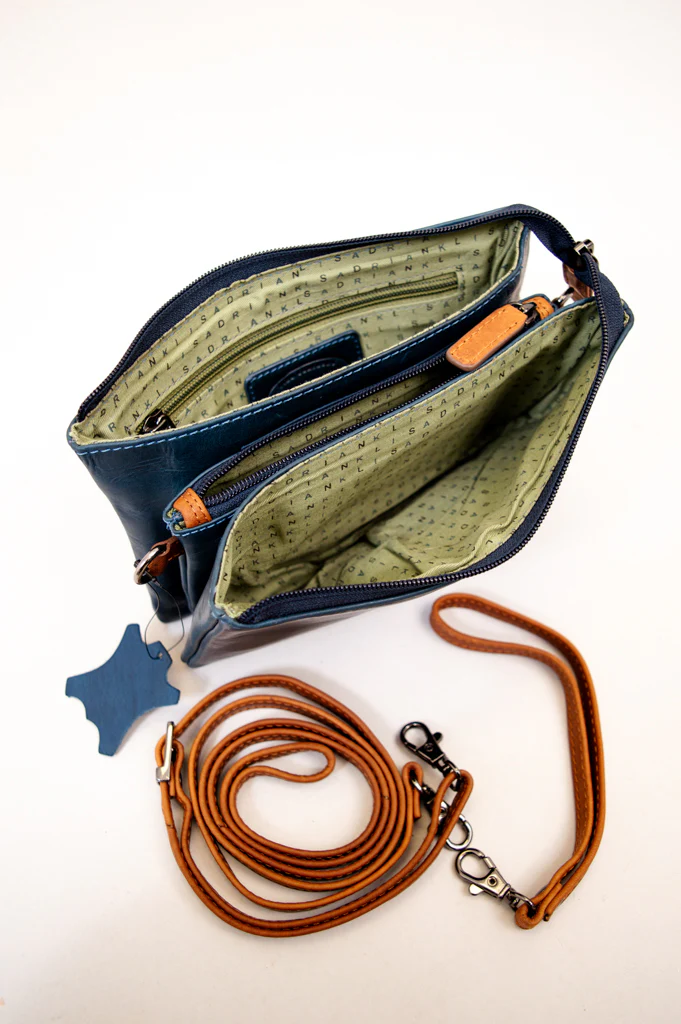 Adrian Klis 1544 Purse, Blue, Leather - Image 5