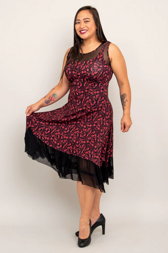 Danube Dress, Florid, Bamboo - Final Sale - Image 5