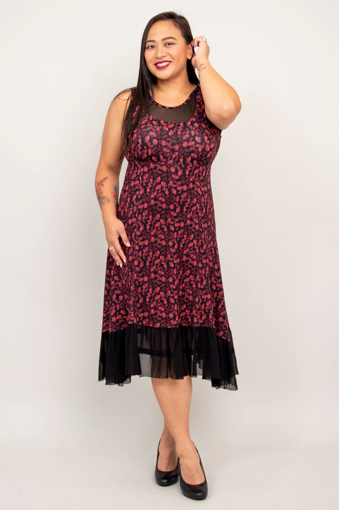 Danube Dress, Florid, Bamboo - Final Sale - Image 6