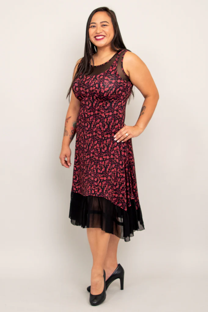 Danube Dress, Florid, Bamboo - Final Sale - Image 7