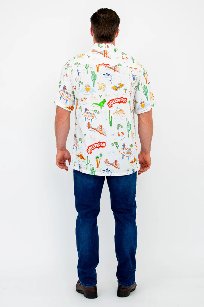 Dino Shirt, Hollywood, Woven Bamboo - Image 5