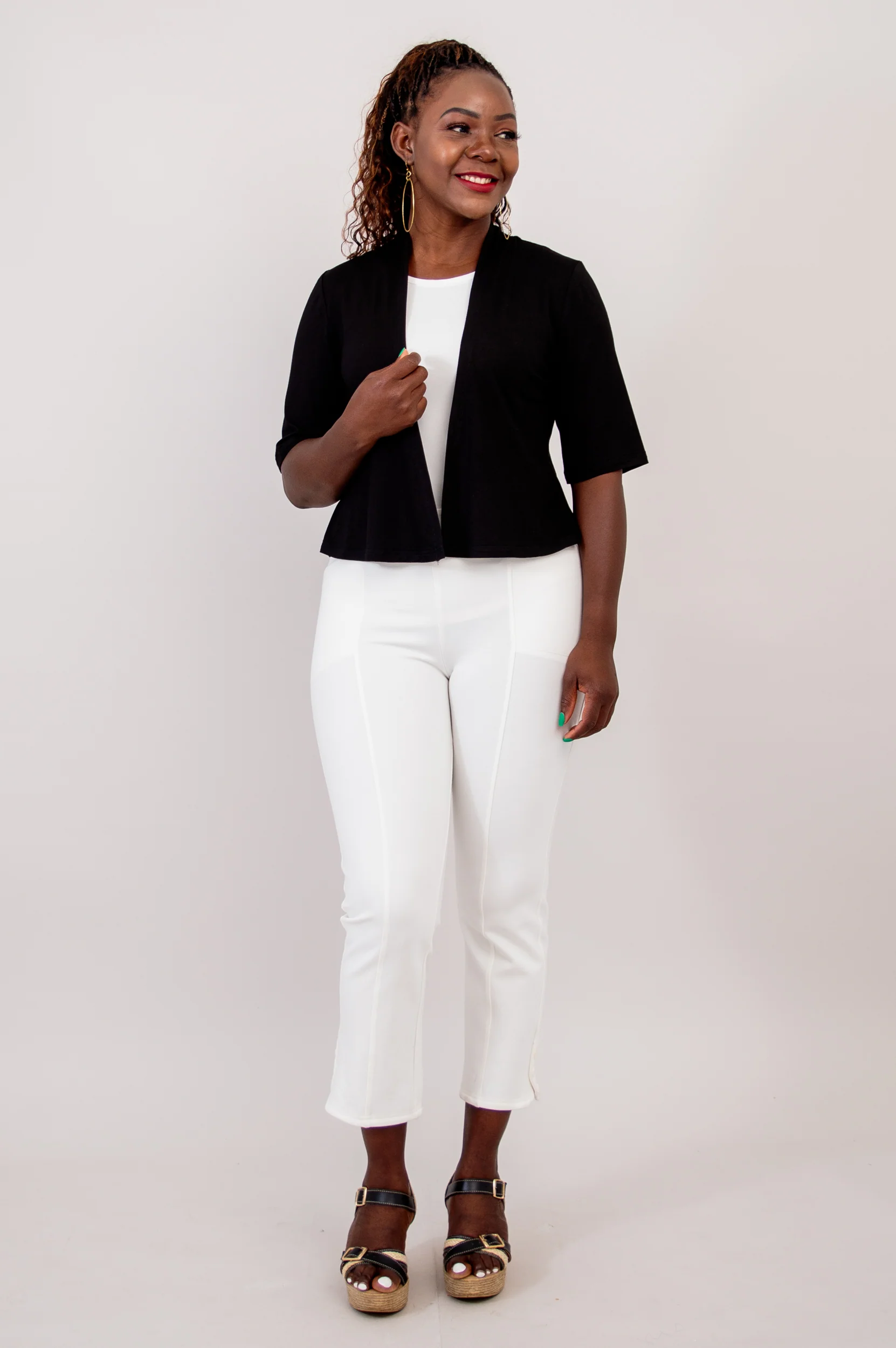 Doda Jacket, Black, Bamboo - Image 5