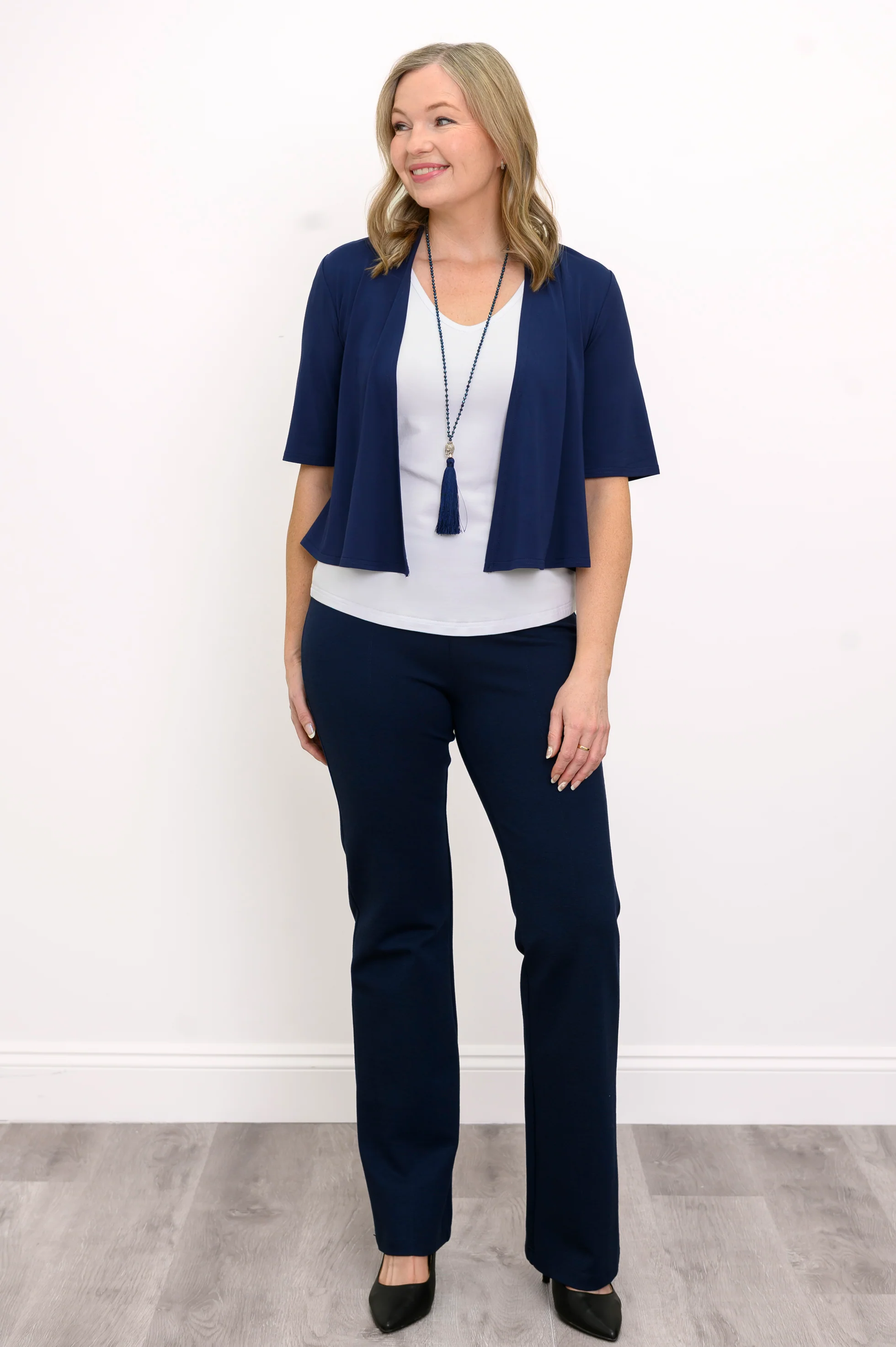 Doda Jacket, Indigo, Bamboo - Image 3