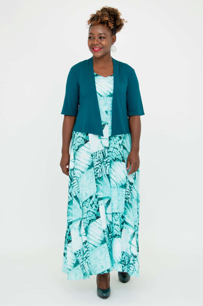 Doda Jacket, Teal, Bamboo - Image 6