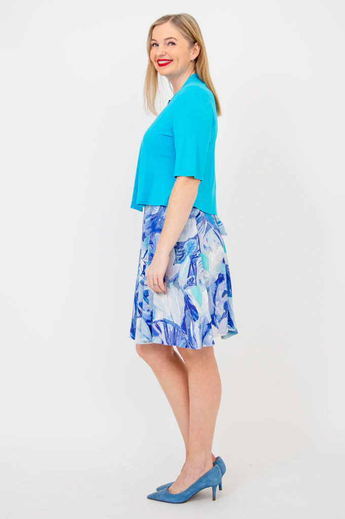 Doda Jacket, Turquoise, Bamboo - Image 4
