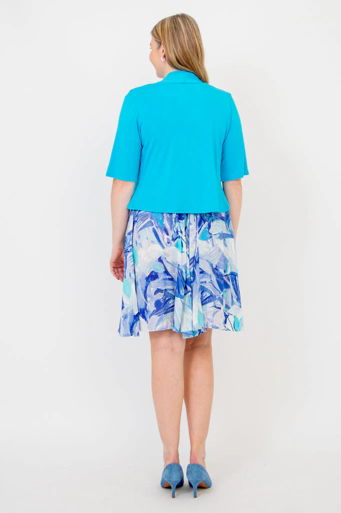 Doda Jacket, Turquoise, Bamboo - Image 6