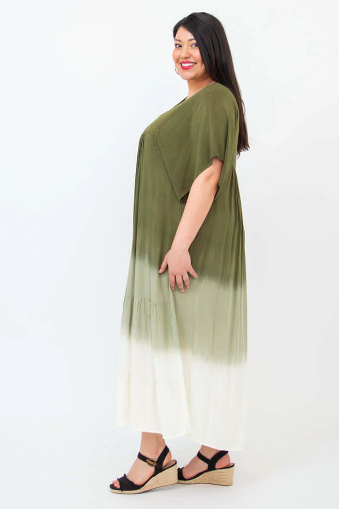 Empress Dress, Green Dip-Dye - Image 4