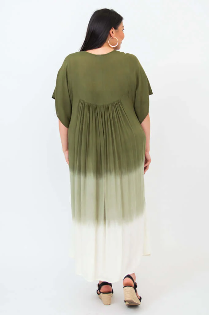 Empress Dress, Green Dip-Dye - Image 5