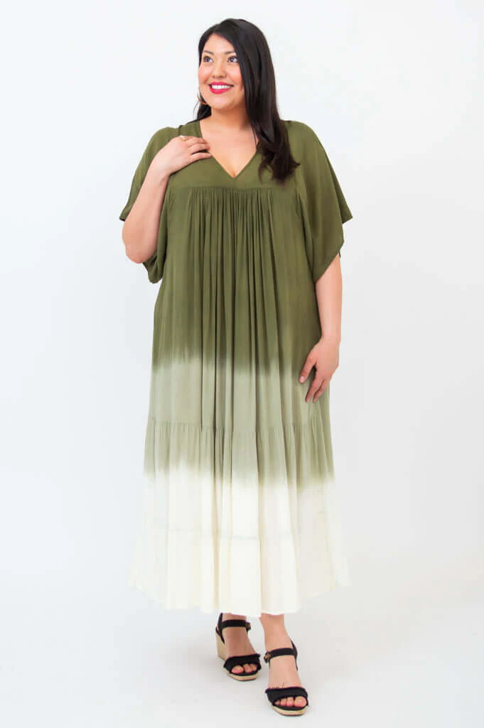 Empress Dress, Green Dip-Dye - Image 6