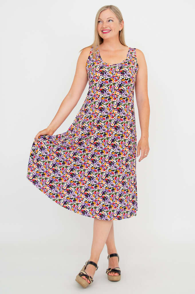 Evangelina Dress, Frolic, Bamboo - Image 2
