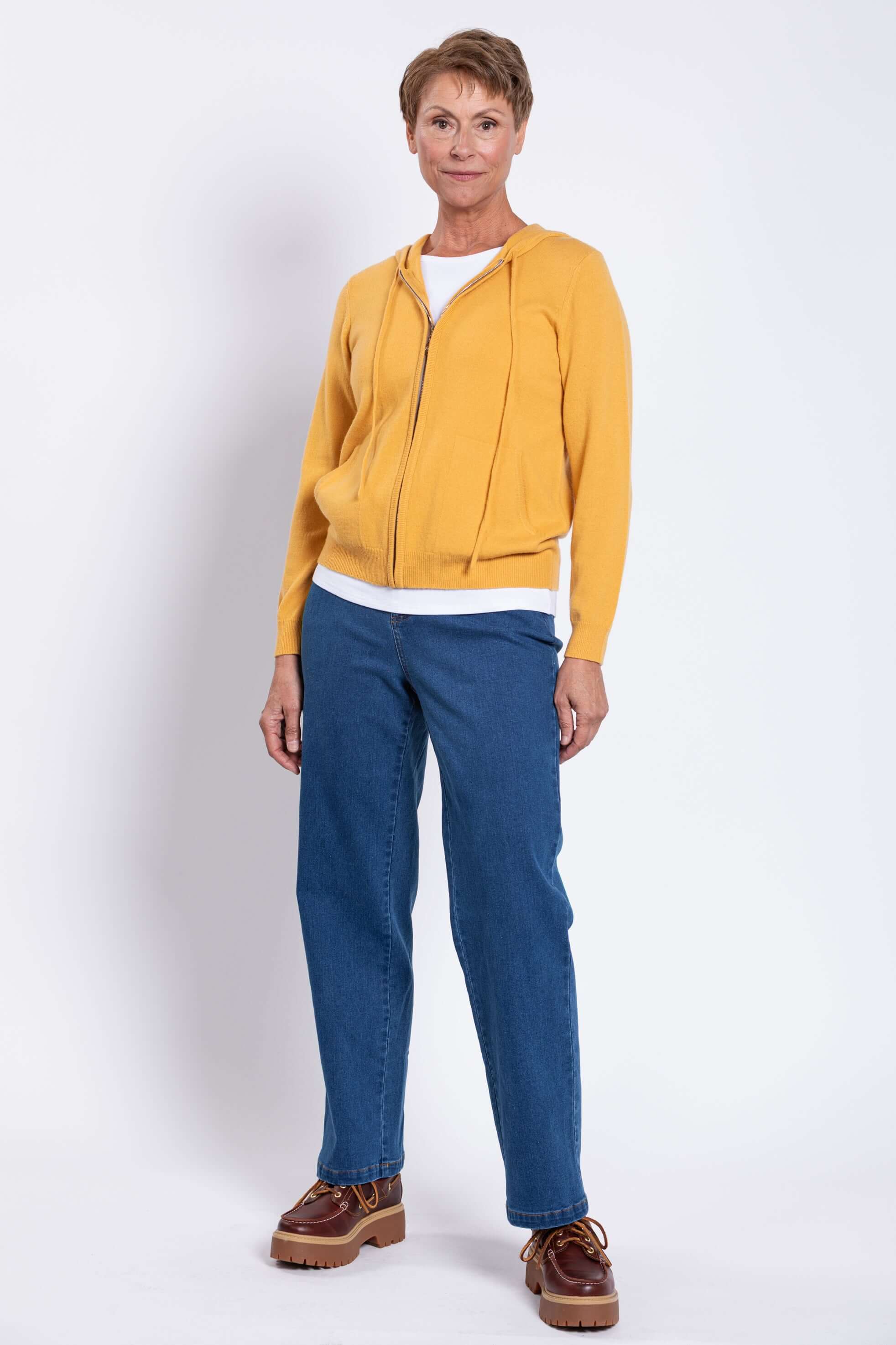 Finlay Sweater, Mustard, Wool Cashmere - Image 3