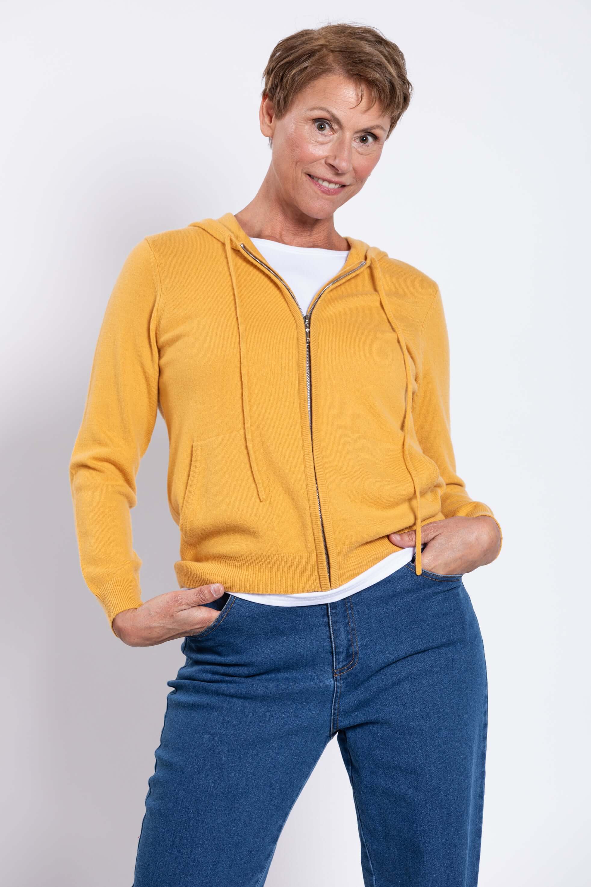Finlay Sweater, Mustard, Wool Cashmere - Image 4