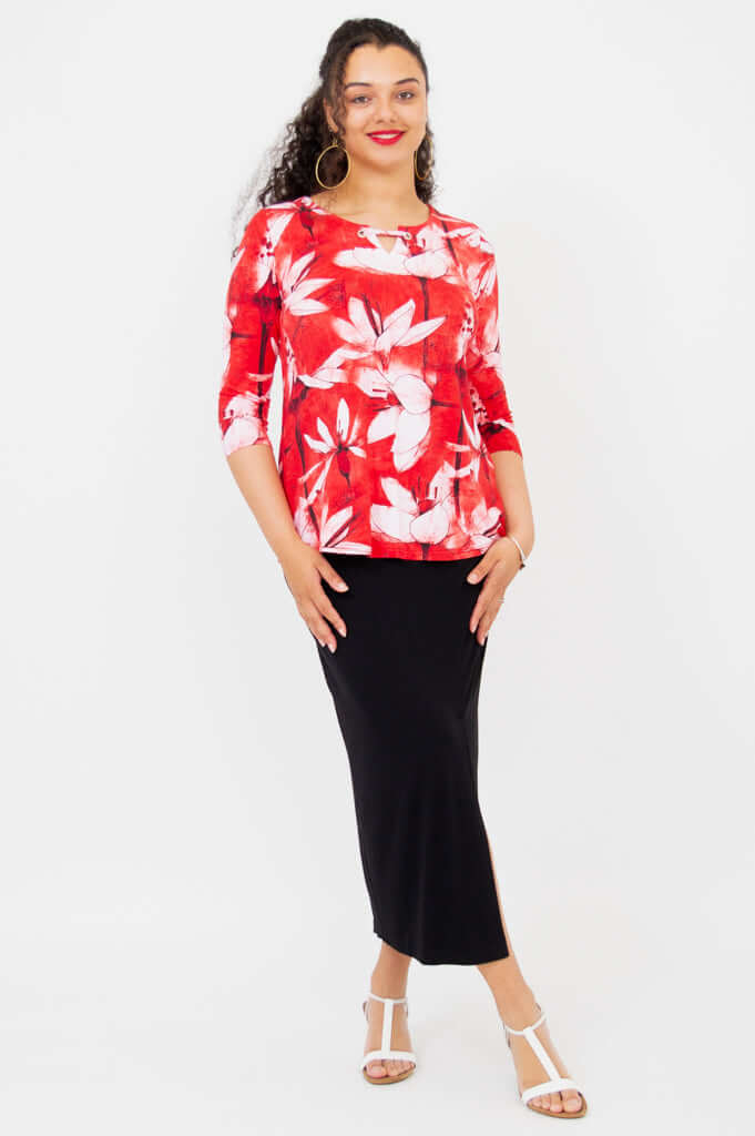 Gemi Top, Passion, Bamboo - Image 2