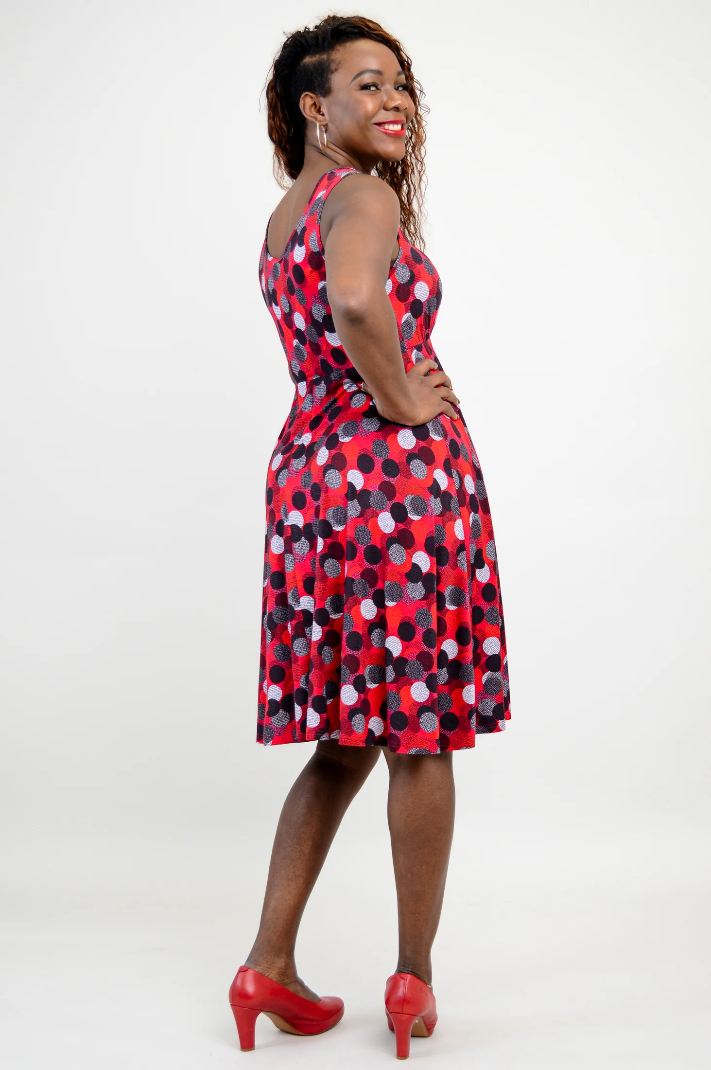 Genesis Dress, Polka Dance, Bamboo- Final Sale - Image 12