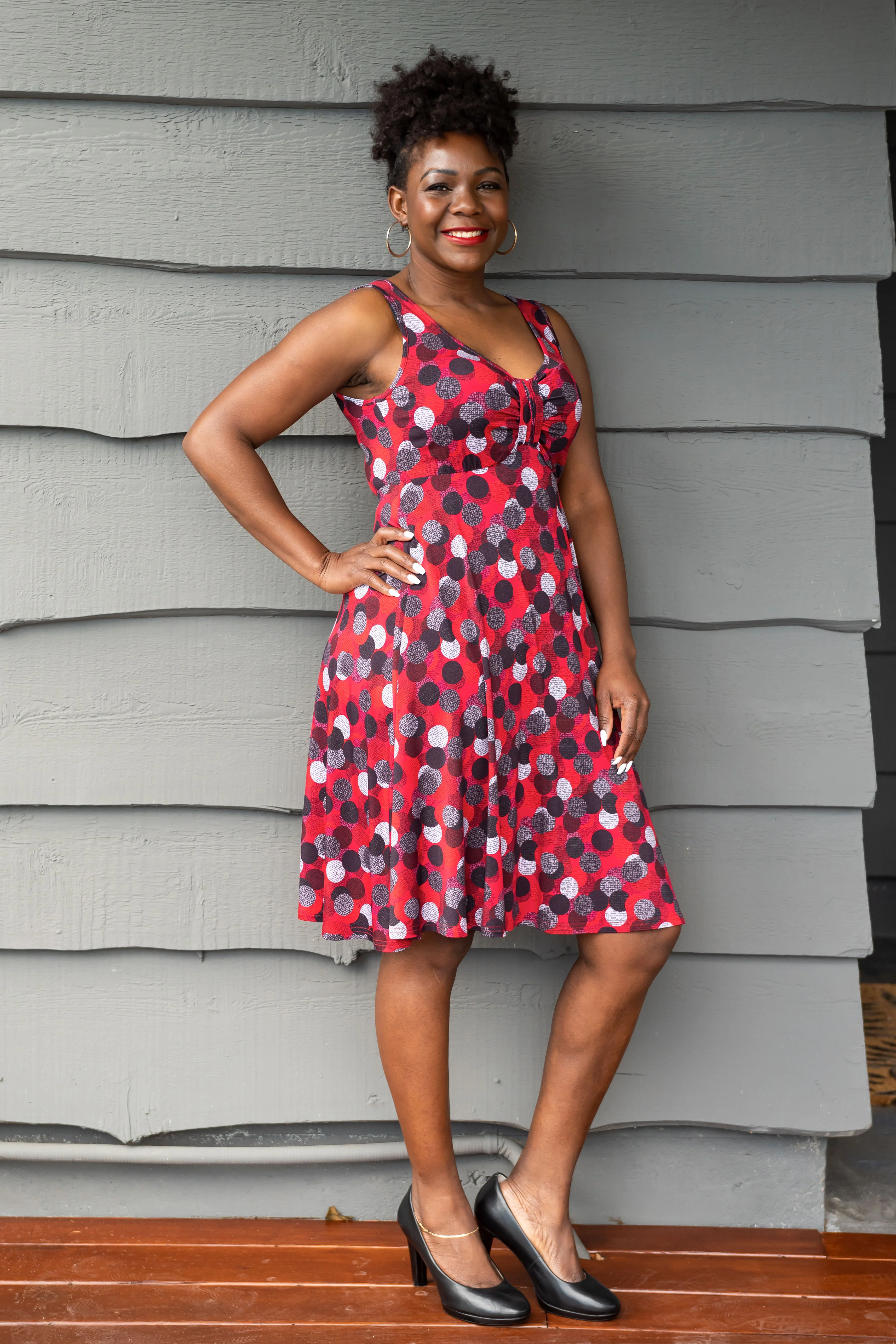 Genesis Dress, Polka Dance, Bamboo- Final Sale - Image 3