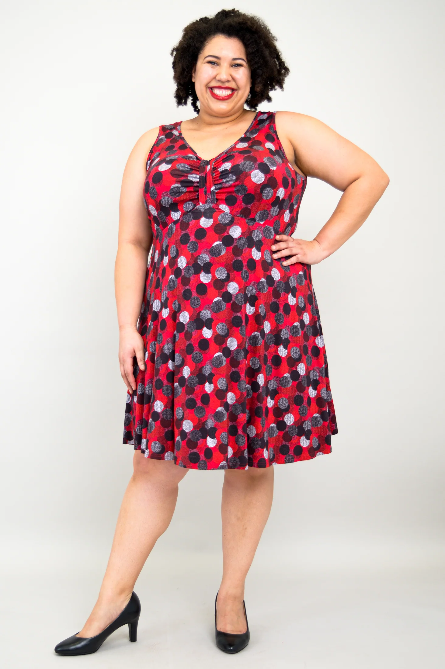 Genesis Dress, Polka Dance, Bamboo- Final Sale - Image 4
