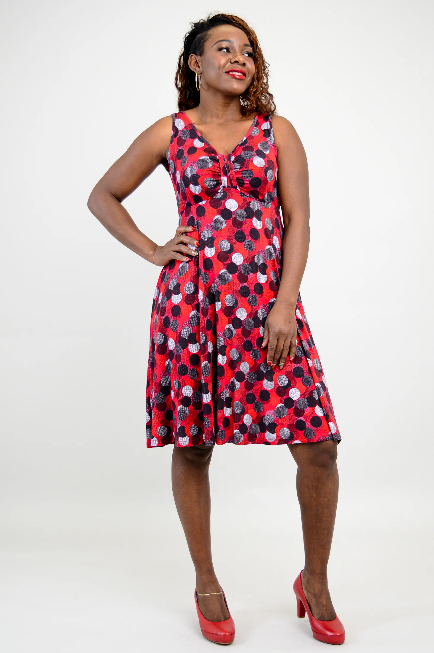 Genesis Dress, Polka Dance, Bamboo- Final Sale - Image 9