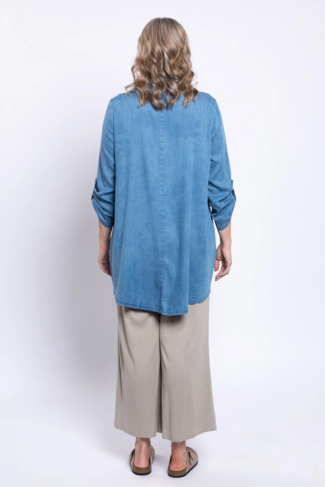 Gill Blouse,Tencel Denim - Image 6