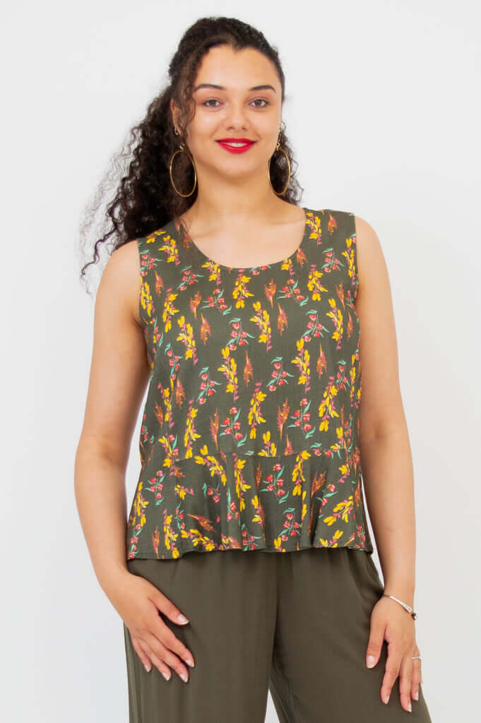 Ginny Tank, Wonder, Linen Bamboo