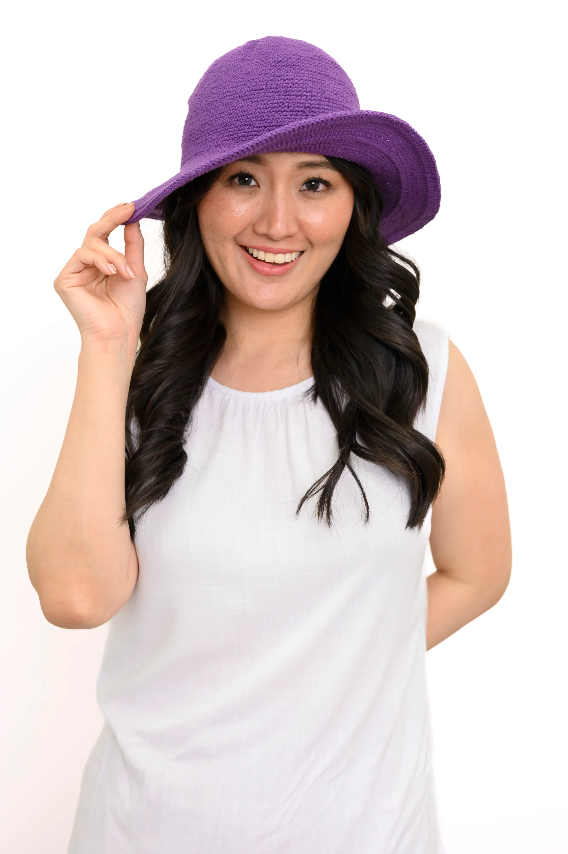 Purple Hat, Cotton