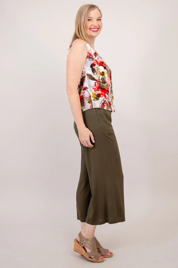Havana Tank, Floral Youth, Linen Bamboo -Final Sale - Image 5