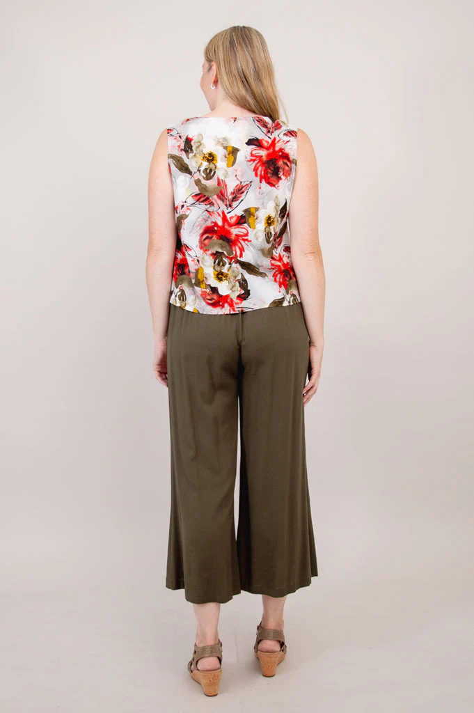 Havana Tank, Floral Youth, Linen Bamboo -Final Sale - Image 6