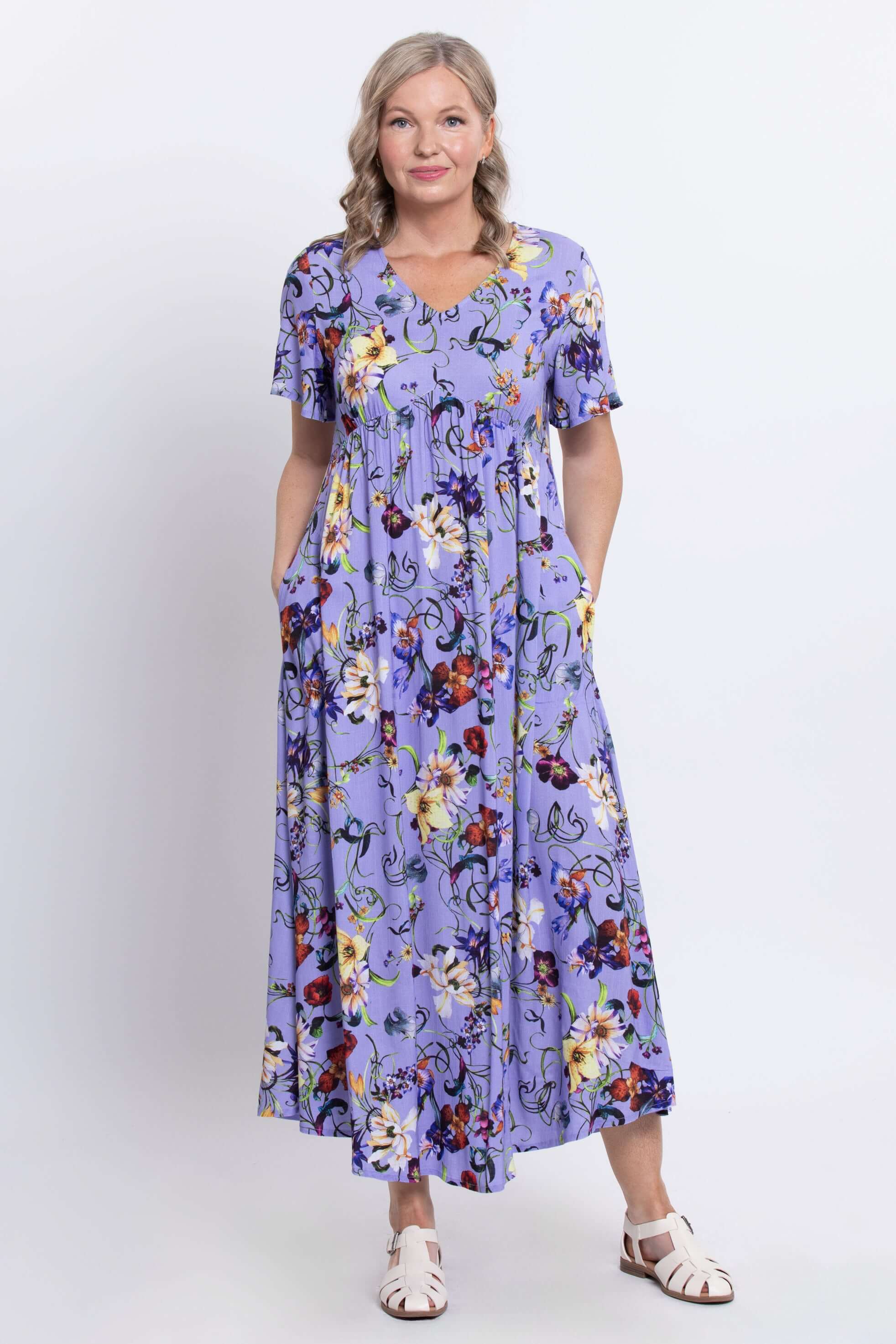 Jane Dress, Lovalie, Linen Bamboo