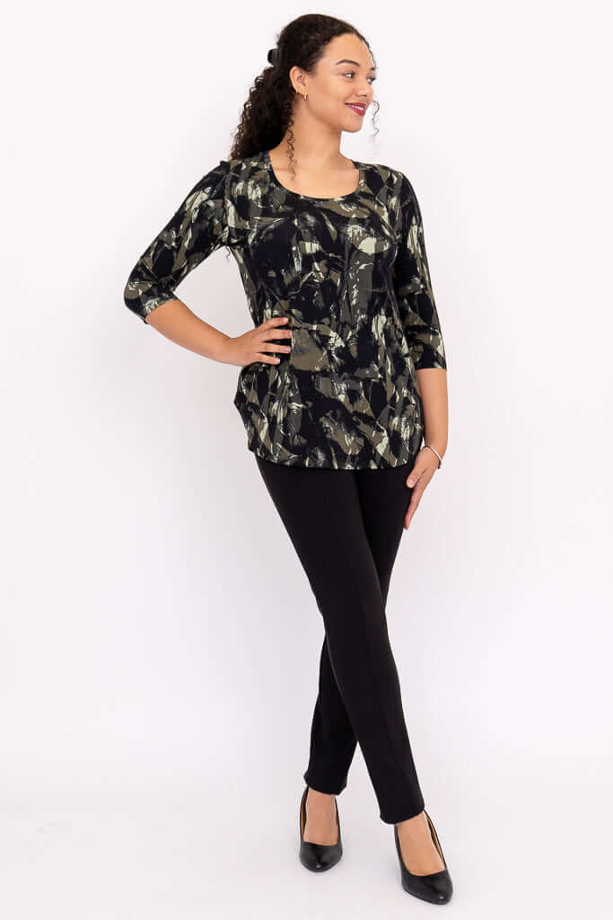 Jazz 3/4 Top, Khaki Oak, Bamboo - Image 2