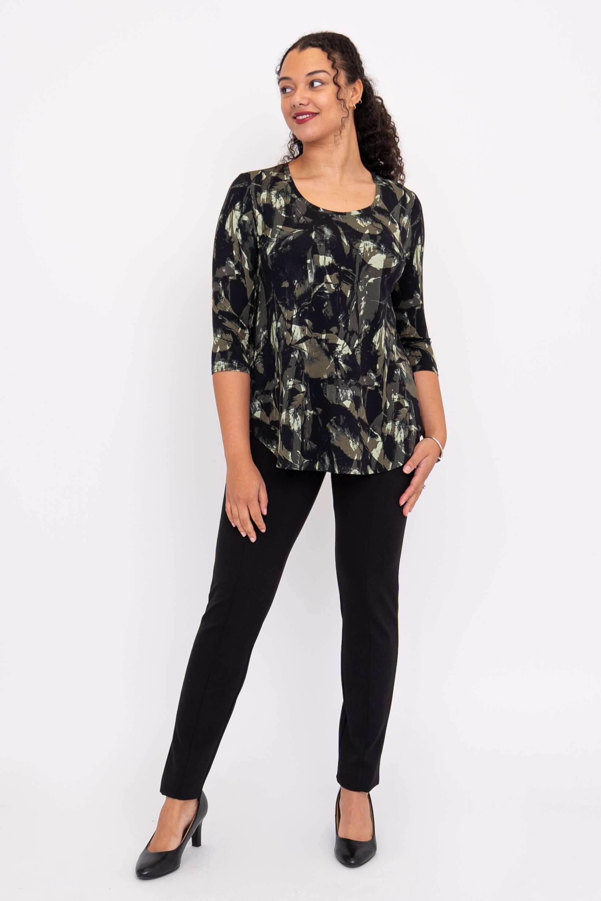 Jazz 3/4 Top, Khaki Oak, Bamboo - Image 3