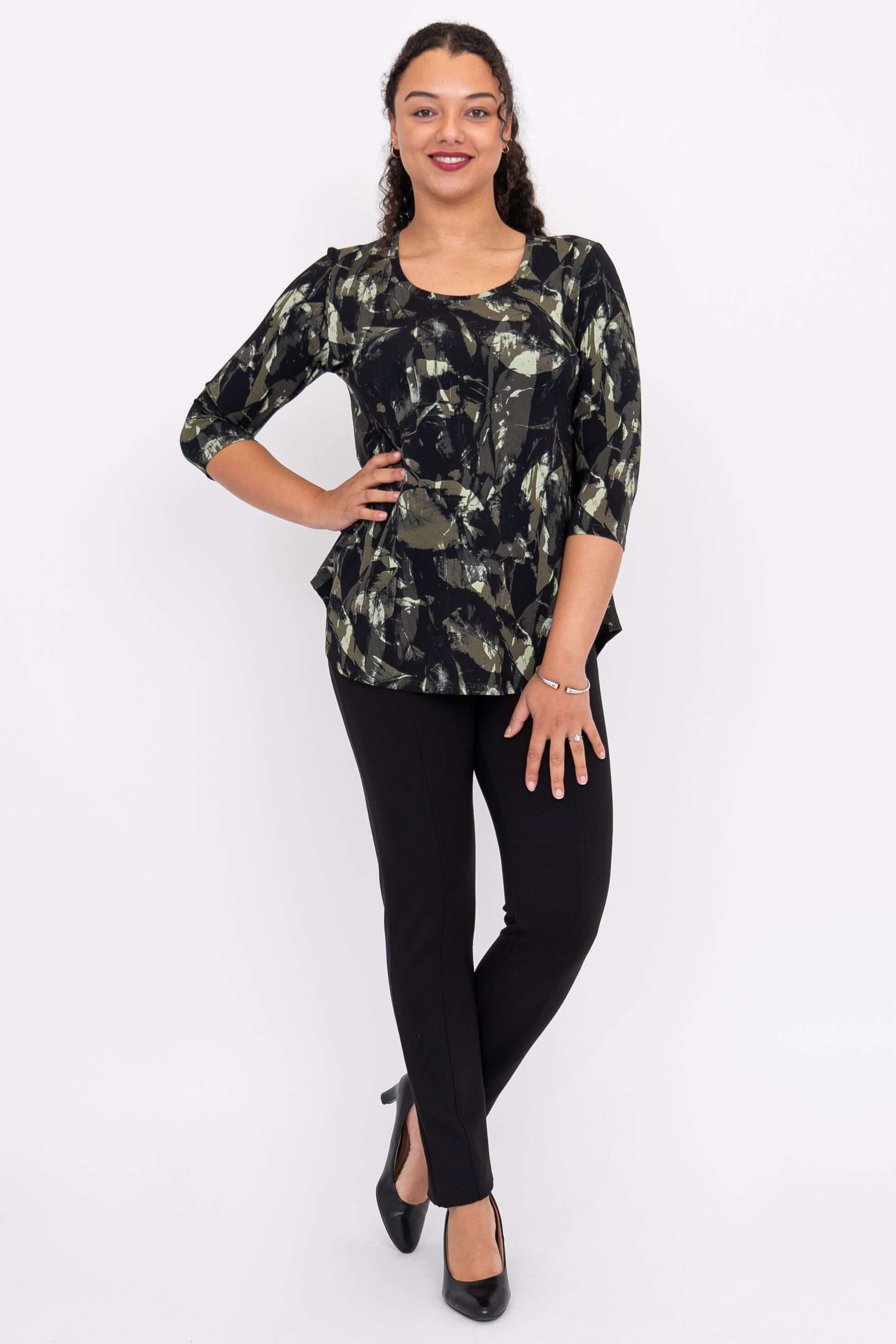 Jazz 3/4 Top, Khaki Oak, Bamboo - Image 4