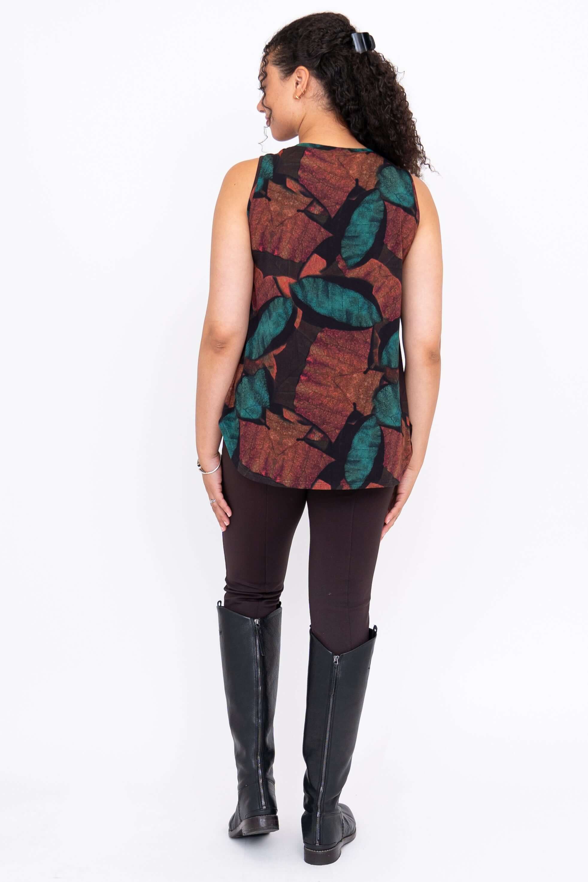 Jazz Tank, Copper Abstract, Bamboo - Image 4