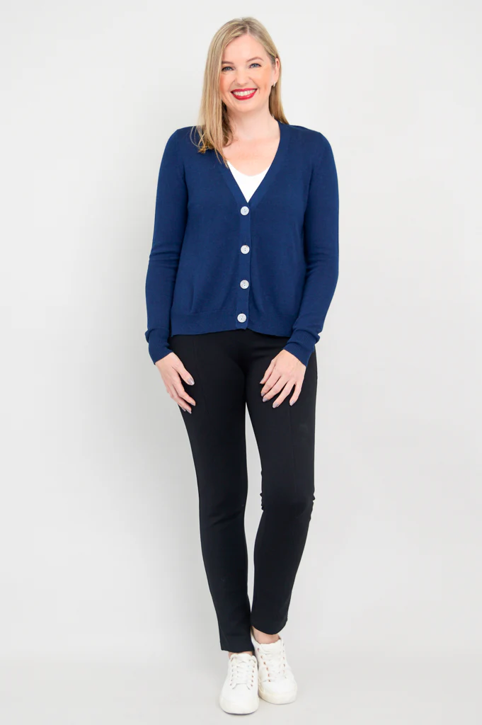 Jessica Sweater, Indigo, Bamboo Cotton - Image 5