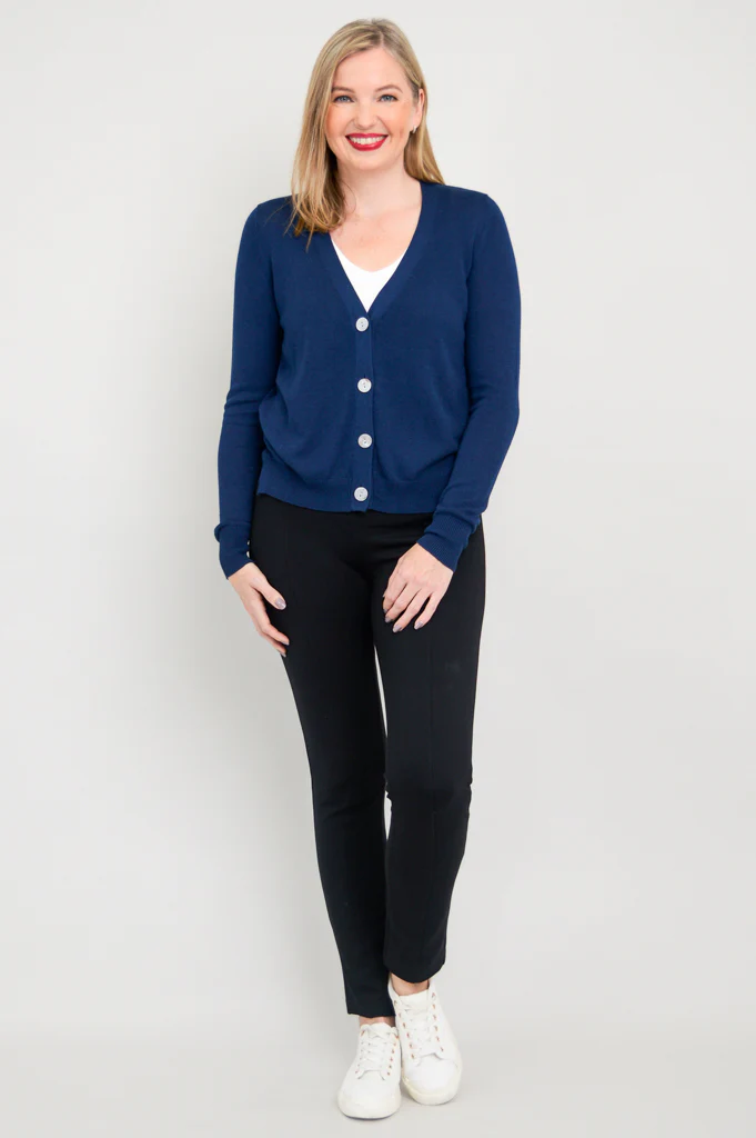 Jessica Sweater, Indigo, Bamboo Cotton - Image 7