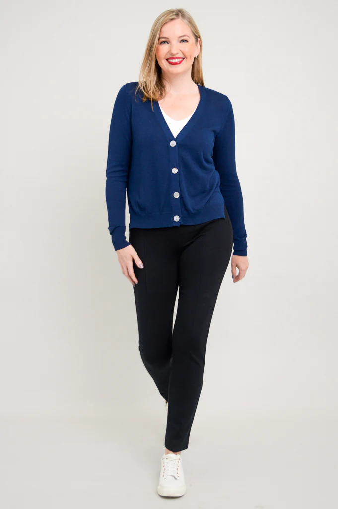 Jessica Sweater, Indigo, Bamboo Cotton - Image 8