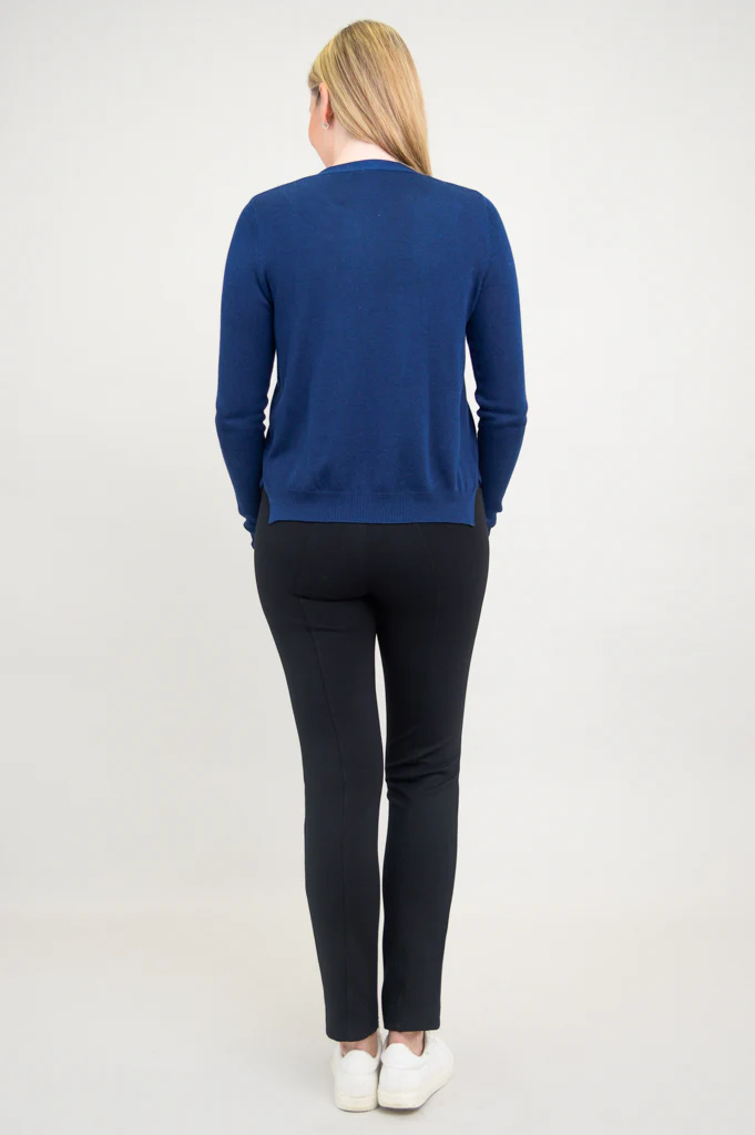 Jessica Sweater, Indigo, Bamboo Cotton - Image 9