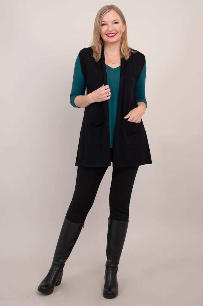 Jude Cardigan, Black, Cotton - Image 4