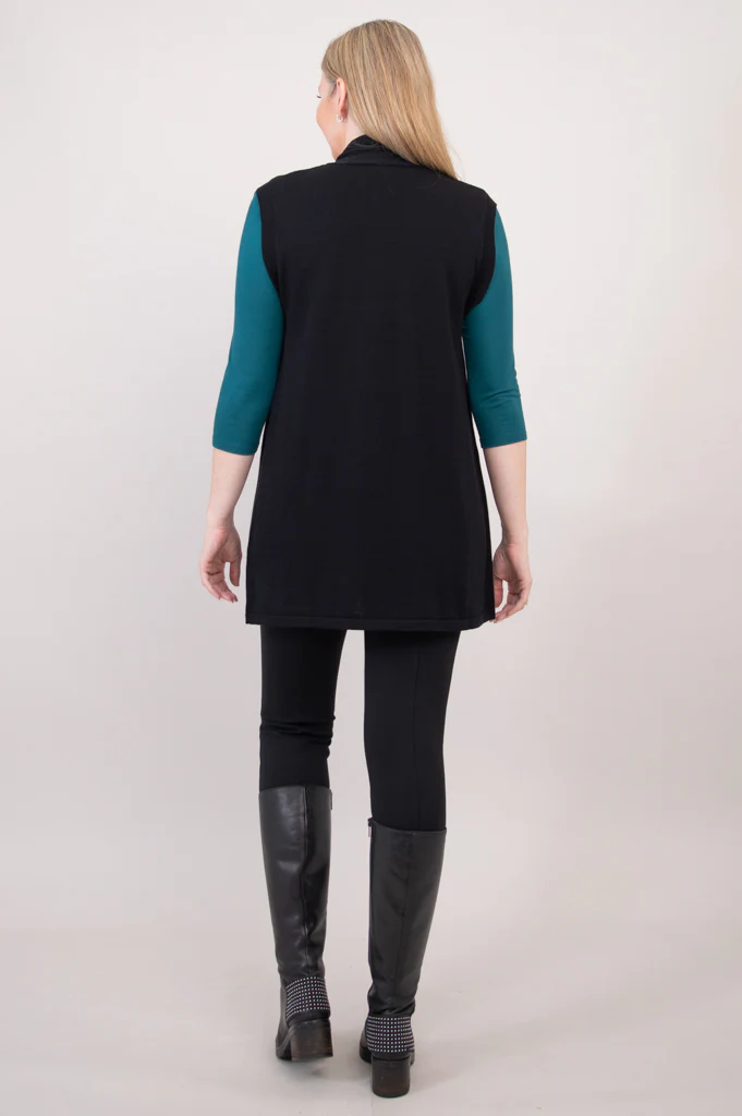 Jude Cardigan, Black, Cotton - Image 6