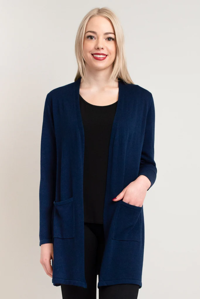 Justine Sweater, Indigo, Bamboo Cotton - Image 5